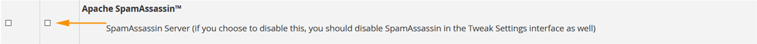 disable spamassassin