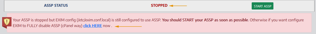 how to stop assp